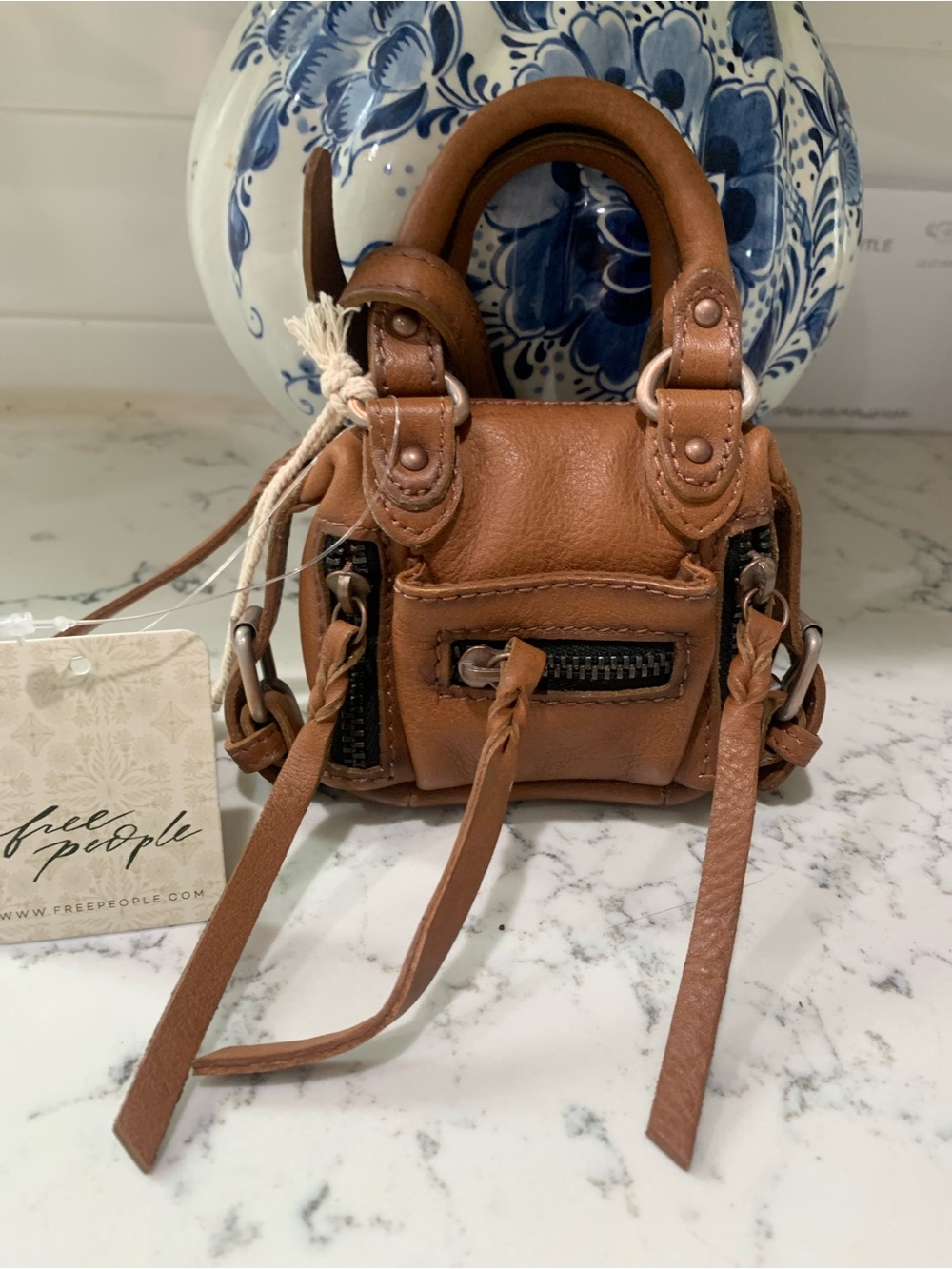 Mini Emerson Free People bag charm NWT